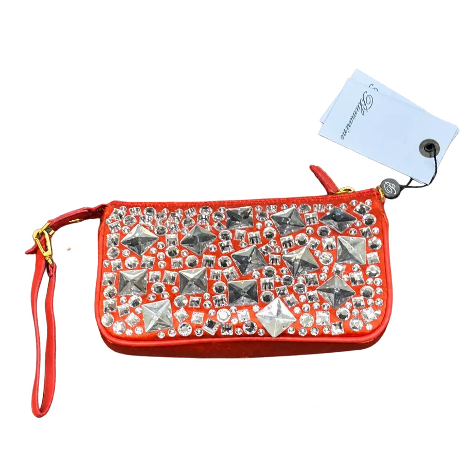 NWT Blumarine encrusted wristlet/clutch Women's
